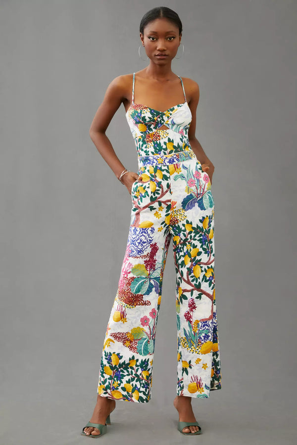 Jumpsuit multicolore fleuri (m)-Maeve-La Penderie du Paradis 🕊