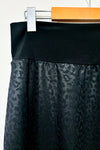 Jupe noire motif léopard avec taille élastique (m) -- La Penderie du Paradis ?