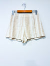 Jupe-short rayée beige avec boutons (xs) - Forever21 - La Penderie du Paradis 🕊