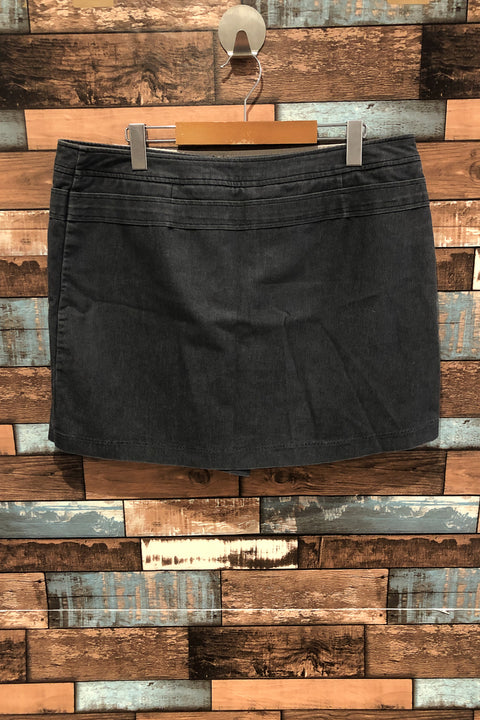 Jupe-short grise en jeans (l) seconde main Reitmans   