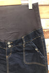 Jupe en jeans bleu foncé (m) - Maternité seconde main Thyme 