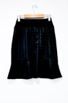 Black patterned skirt with elastic waist (m)