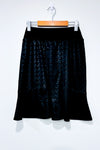 Black patterned skirt with elastic waist (m)