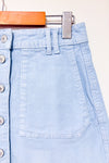 Jupe en corduroy bleu pâle (xs)-American Eagle-La Penderie du Paradis 🕊