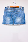 Mini jupe bleu pâle en jeans (m)-Yes! Miss-La Penderie du Paradis 🕊