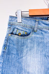 Mini jupe bleu pâle en jeans (m)-Yes! Miss-La Penderie du Paradis 🕊