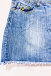 Mini jupe bleu pâle en jeans (m)-Yes! Miss-La Penderie du Paradis 🕊