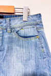 Mini jupe bleu pâle en jeans (m)-Yes! Miss-La Penderie du Paradis 🕊