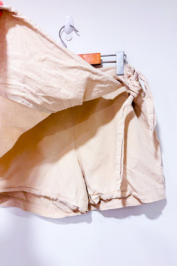 Jupe short beige en lin (m)-Old Navy-La Penderie du Paradis 🕊