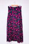 Jupe maxi verte et mauve fleurie (m)-Joe Fresh-La Penderie du Paradis 🕊