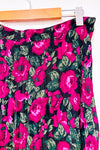 Jupe maxi verte et mauve fleurie (m)-Joe Fresh-La Penderie du Paradis 🕊