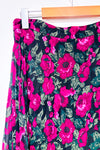 Jupe maxi verte et mauve fleurie (m)-Joe Fresh-La Penderie du Paradis 🕊