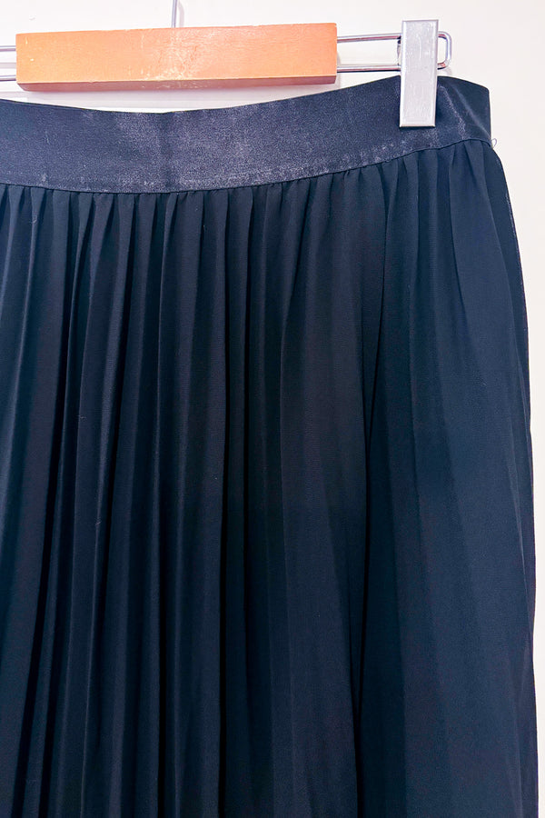 Jupe maxi plissée noire (l)-Simons-La Penderie du Paradis 🕊