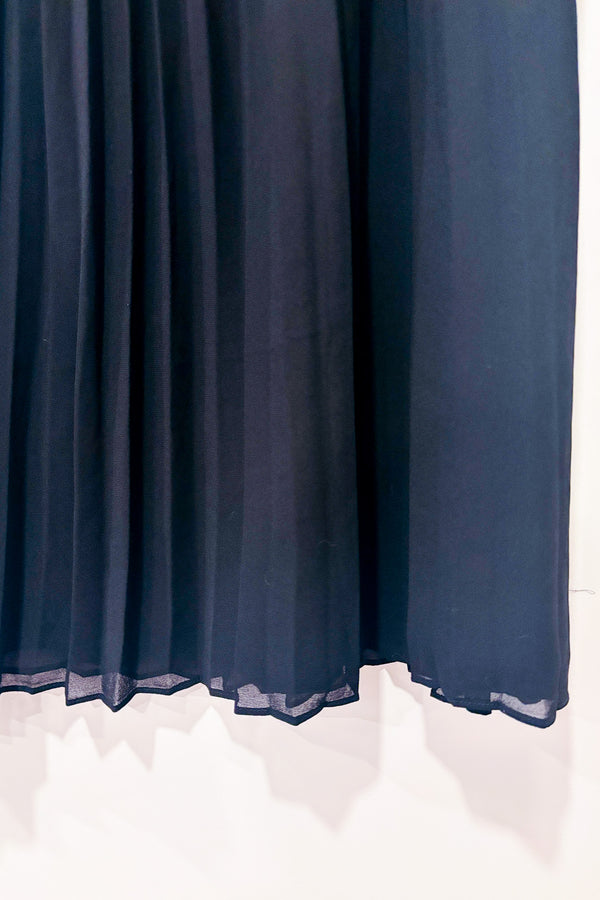 Jupe maxi plissée noire (l)-Simons-La Penderie du Paradis 🕊