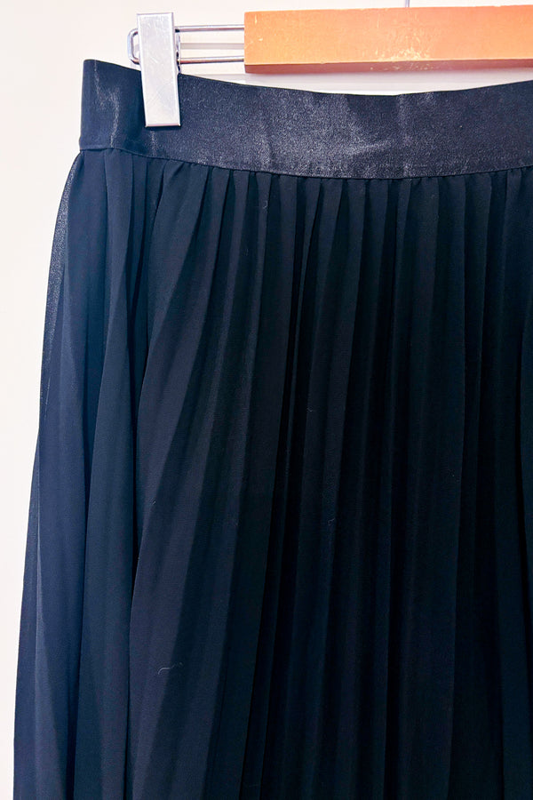 Jupe maxi plissée noire (l)-Simons-La Penderie du Paradis 🕊