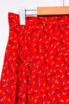 Jupe fluide rouge fleurie (s)-Old Navy-La Penderie du Paradis 🕊