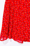 Jupe fluide rouge fleurie (s)-Old Navy-La Penderie du Paradis 🕊