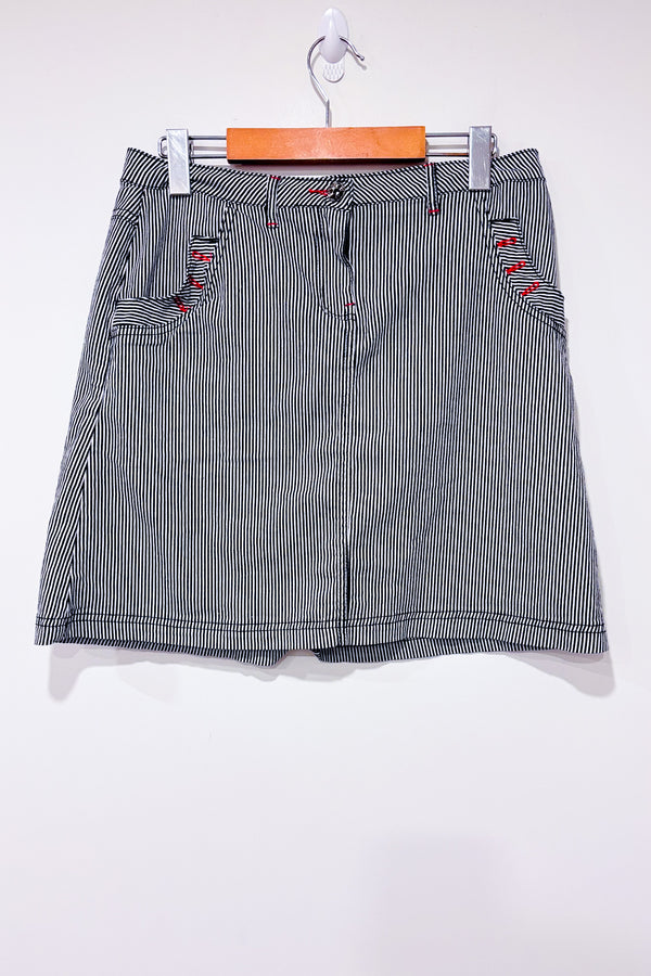 Jupe marine et blanche rayée (m) seconde main - Grenier- La Penderie du Paradis