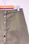 Jupe kaki en denim (m) seconde main - Rebel Rogue- La Penderie du Paradis