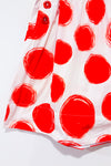 Mini jupe crème à pois rouges* seconde main - Patrizia Pepe- La Penderie du Paradis