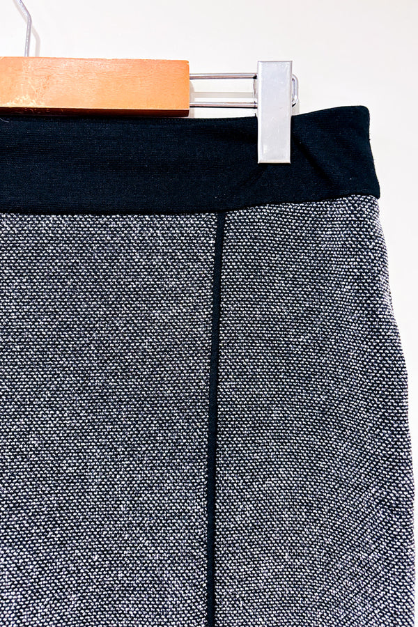 Jupe noire texturée seconde main - Reitmans- La Penderie du Paradis