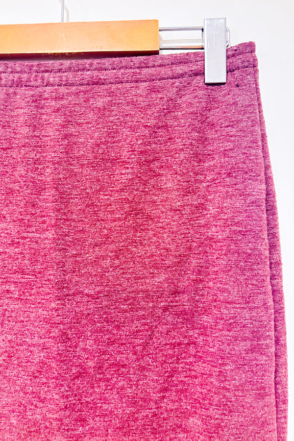 Jupe bourgogne ouatée seconde main - Roots- La Penderie du Paradis