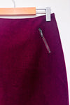 Jupe bourgogne en laine seconde main - Simons- La Penderie du Paradis