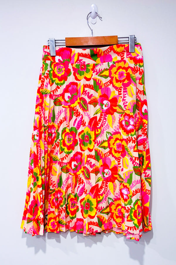 Jupe midi plissée multicolore* seconde main - Véro Collection- La Penderie du Paradis
