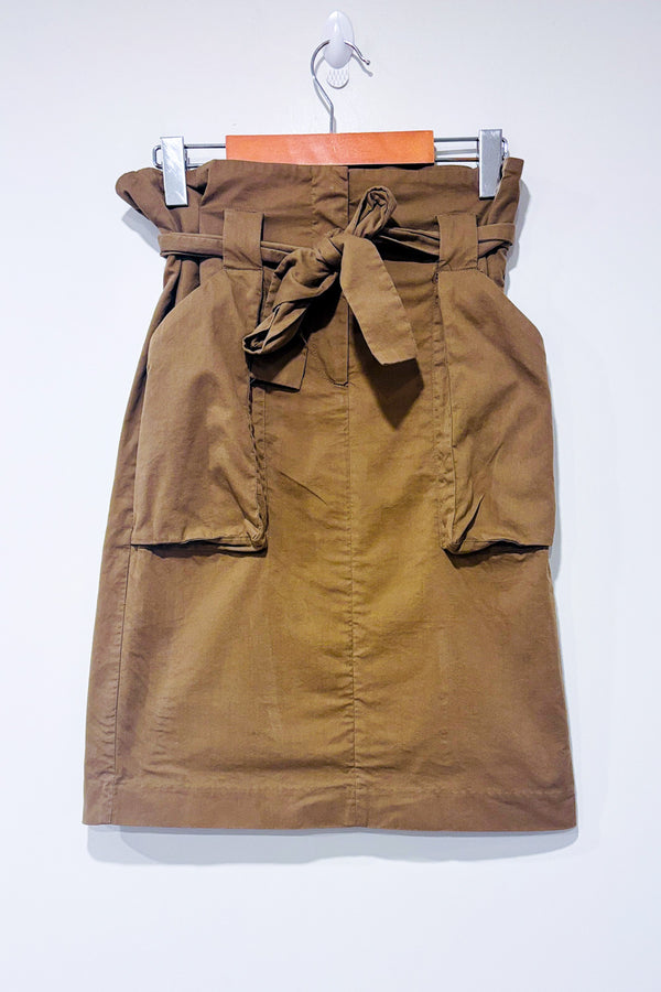 Jupe cargo kaki à taille haute seconde main - H&M- La Penderie du Paradis