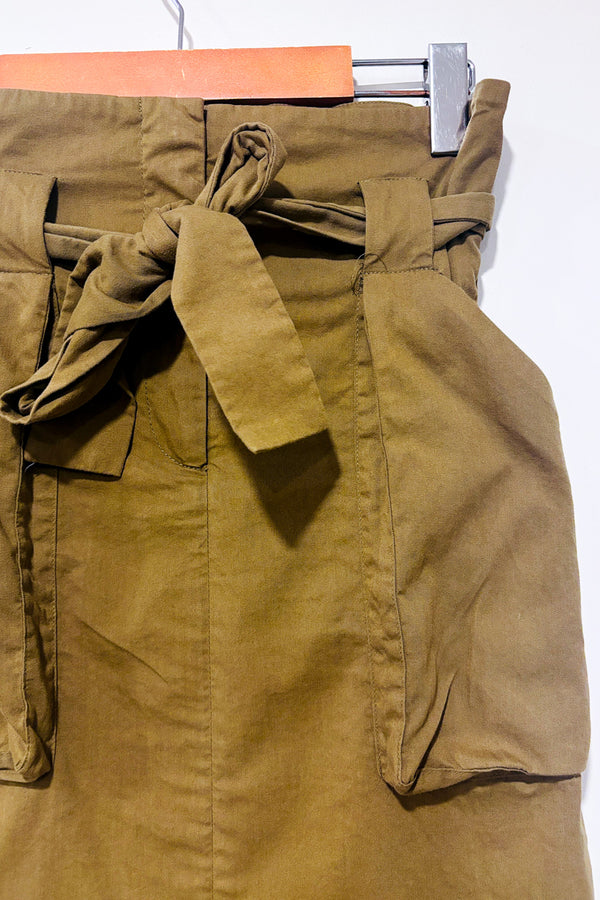 Jupe cargo kaki à taille haute seconde main - H&M- La Penderie du Paradis