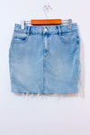 Jupe en jeans bleu pâle* seconde main - Garage- La Penderie du Paradis