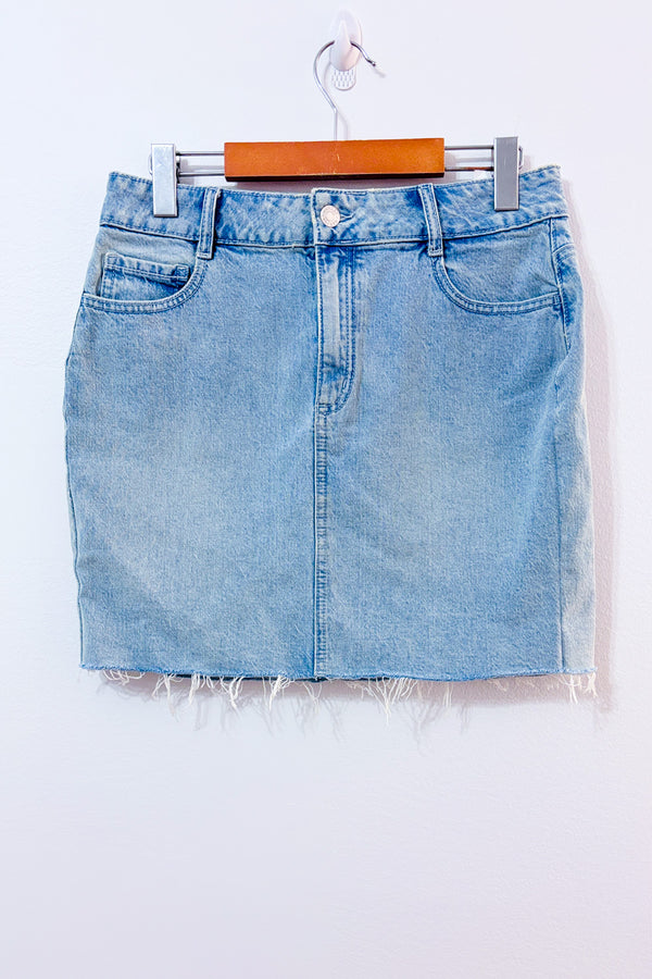 Jupe en jeans bleu pâle* seconde main - Garage- La Penderie du Paradis