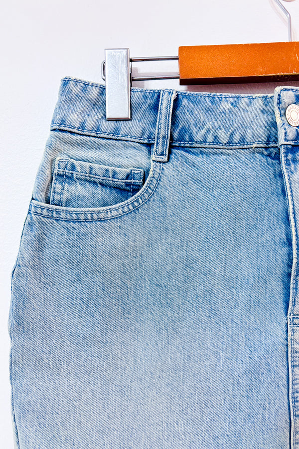 Jupe en jeans bleu pâle* seconde main - Garage- La Penderie du Paradis