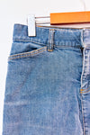 Jupe en jeans bleue Hip-Hugger extensible seconde main - GAP- La Penderie du Paradis