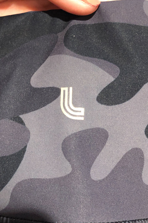 Legging gris motif camouflage (s) seconde main Lolë   