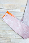 Legging mauve et orange (m)