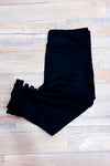 Legging 3/4 noir (l)