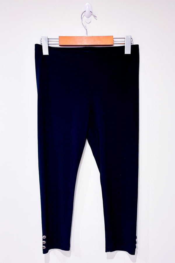 Legging marine extensible (s) seconde main - Gitane- La Penderie du Paradis