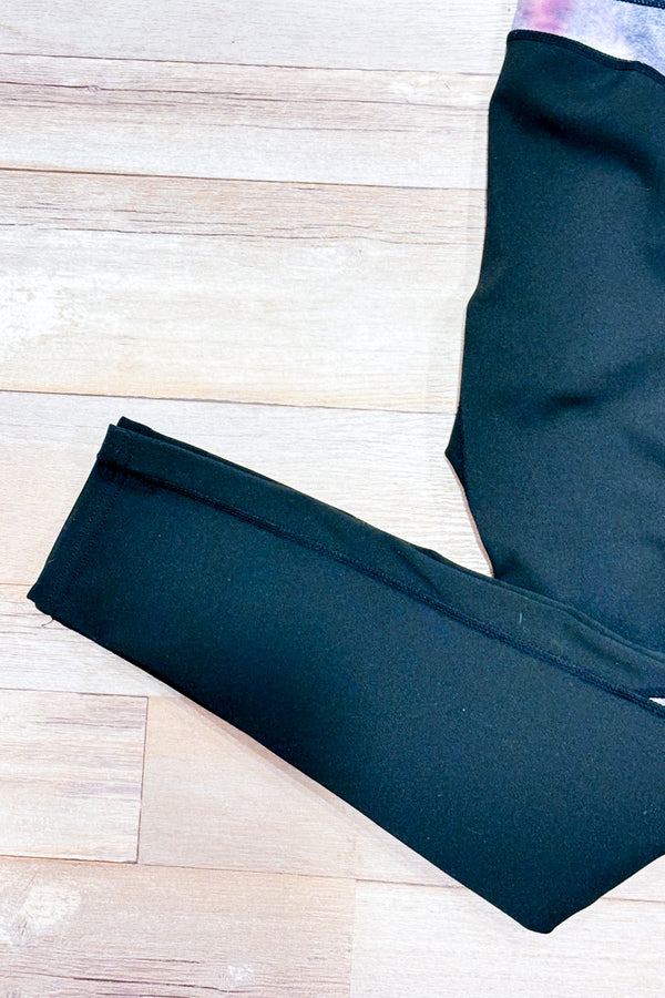 Legging noir et mauve avec poches seconde main - Ardene- La Penderie du Paradis