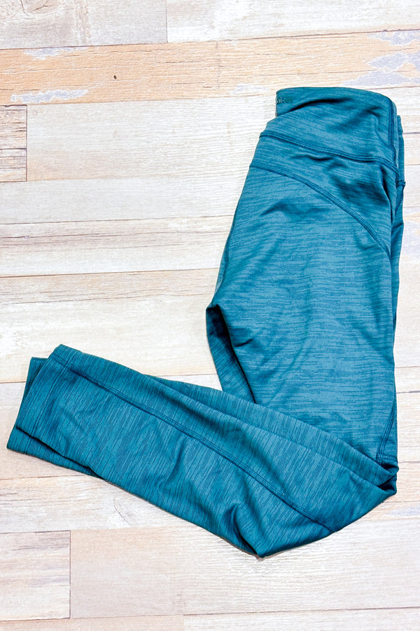 Legging vert forêt à taille basse seconde main - Outdoor Voices- La Penderie du Paradis