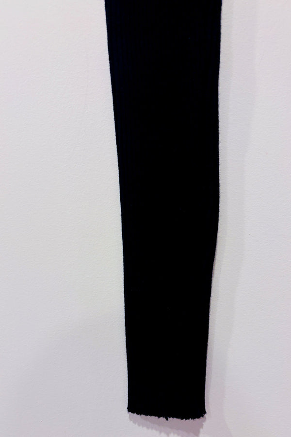 Legging noir côtelé seconde main - H&M- La Penderie du Paradis