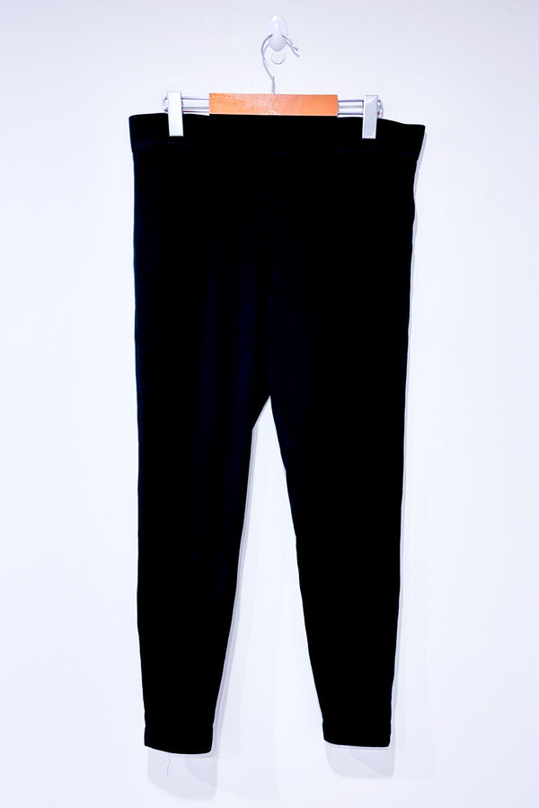 Legging noir en coton seconde main - Grey State- La Penderie du Paradis
