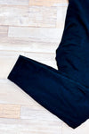 Legging noir en coton seconde main - Grey State- La Penderie du Paradis