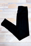 Legging noir côtelé à taille haute seconde main - SHEIN- La Penderie du Paradis
