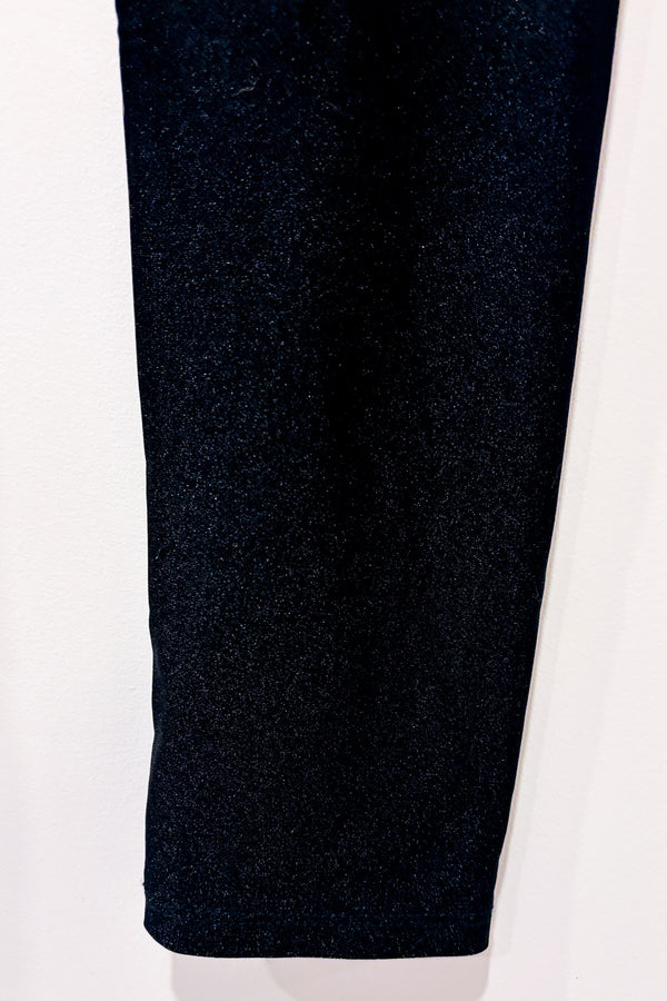 Legging noir lustré seconde main - Tokë- La Penderie du Paradis