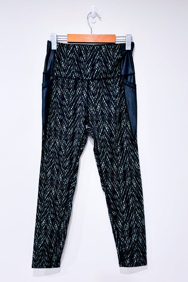 Legging noir et vert à motifs seconde main - Ardene- La Penderie du Paradis