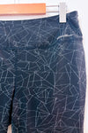 Legging sport 3/4 noir à motifs géométriques* seconde main - Eddie Bauer- La Penderie du Paradis