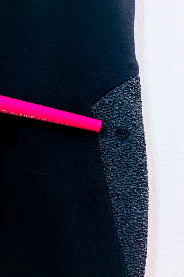 Legging épais noir texturé seconde main - Dynamite- La Penderie du Paradis