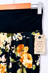 Legging Carole noir fleuri* seconde main - Fait par une maman- La Penderie du Paradis