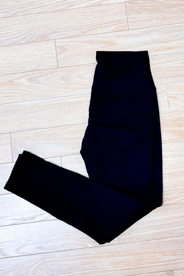 Legging noir doublé en polar taille haute seconde main - Autres- La Penderie du Paradis